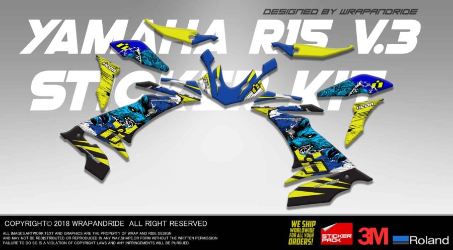 Yamaha R15 V3 Wolf Edition [Full Body 