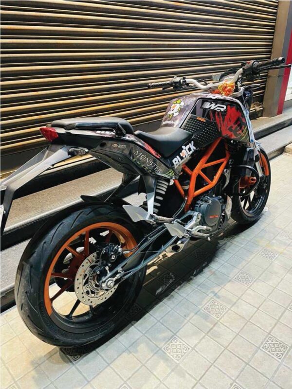 KTM Duke Kenblock Gymkhana Design 125-200-390 (BS4-BS6) [Full Body Wrap / Decal / Sticker Kit] - Image 4