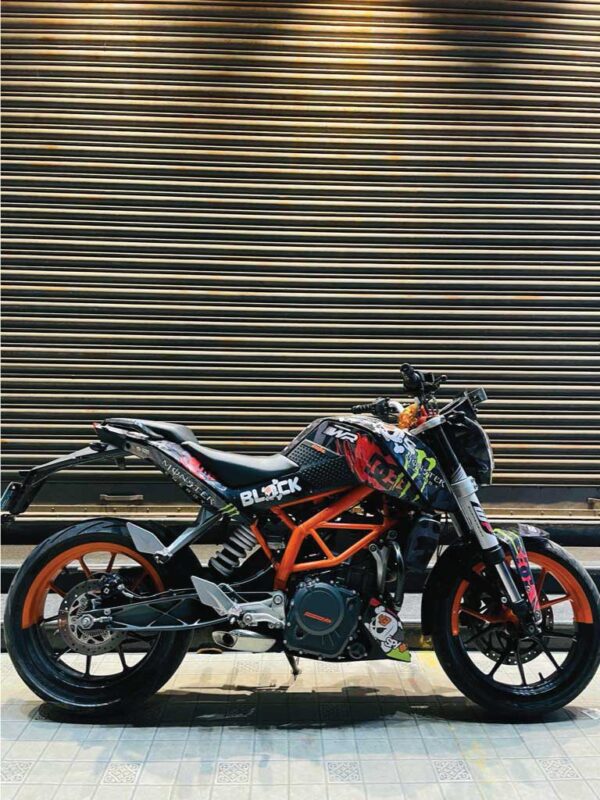 KTM Duke Kenblock Gymkhana Design 125-200-390 (BS4-BS6) [Full Body Wrap / Decal / Sticker Kit] - Image 7