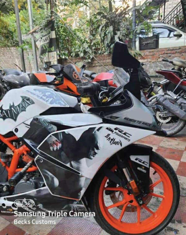 KTM Rc Batman Design 125-200-390 (BS4-BS6) [Full Body Wrap / Decal / Sticker Kit] - Image 2