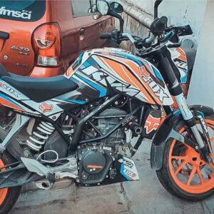 KTM Duke Fox Design 125-200-390 (BS4-BS6) [Full Body Wrap / Decal / Sticker Kit]