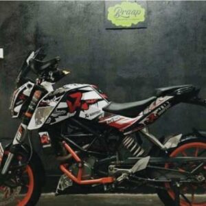KTM Duke RB Grey Design 125-200-390 (BS4-BS6) [Full Body Wrap / Decal / Sticker Kit]