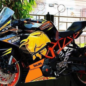 KTM Rc Redbull Yellow Design 125-200-390 (BS4-BS6) [Full Body Wrap / Decal / Sticker Kit]