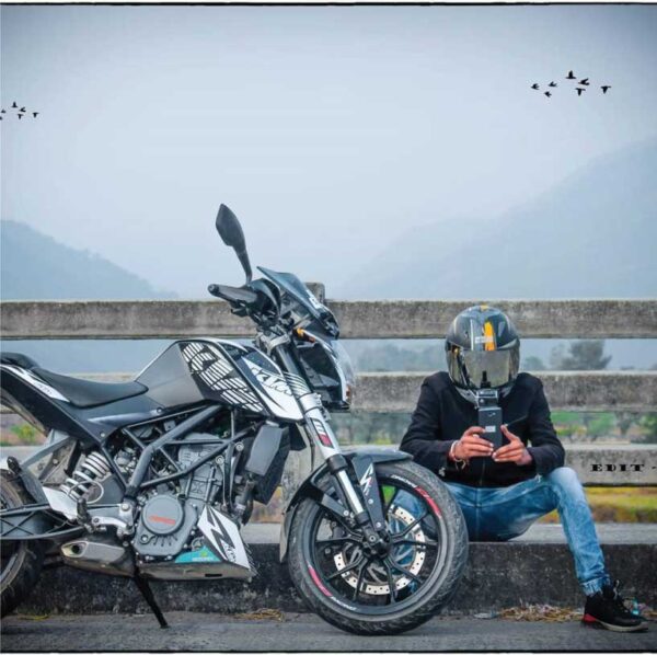 KTM Duke Superduke Black Design 125-200-390 (BS4-BS6) [Semi Body Wrap / Decal / Sticker Kit] - Image 2