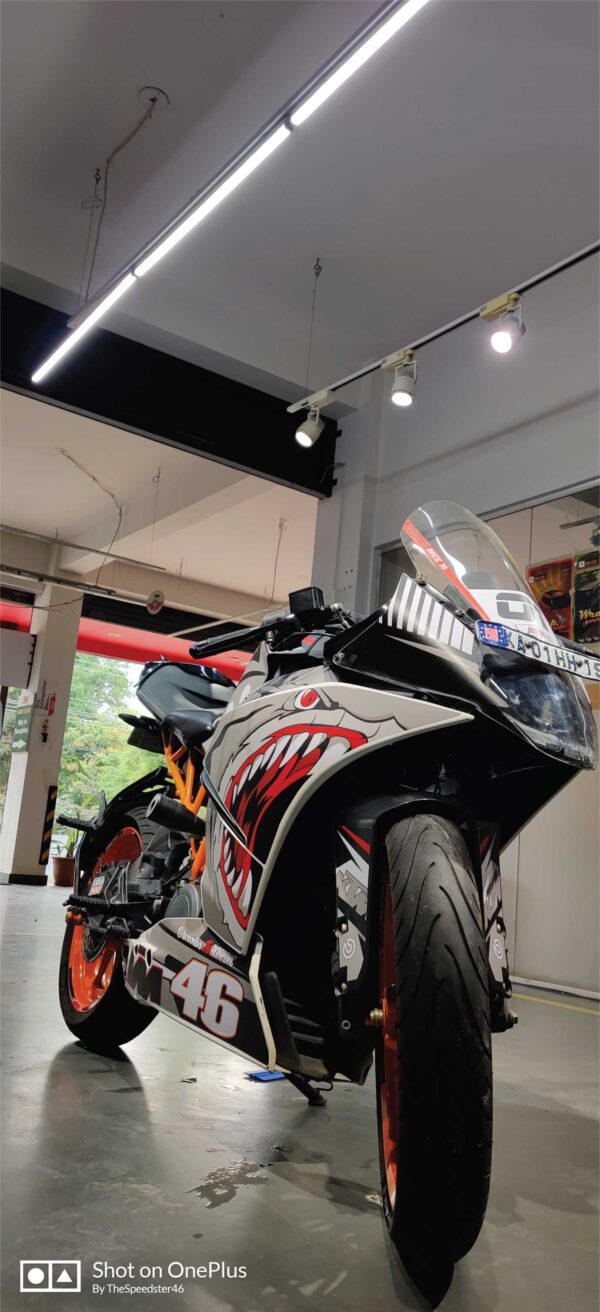 KTM Rc Grey Shark Edition 125-200-390 (BS4-BS6) [Full Body Wrap / Decal / Sticker Kit] - Image 4