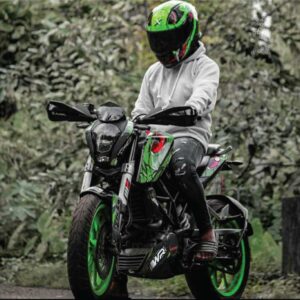 KTM Duke Venomous Green Design (Axor Helmet Based) 125-200-390 (BS4-BS6) [Full Body Wrap / Decal / Sticker Kit]