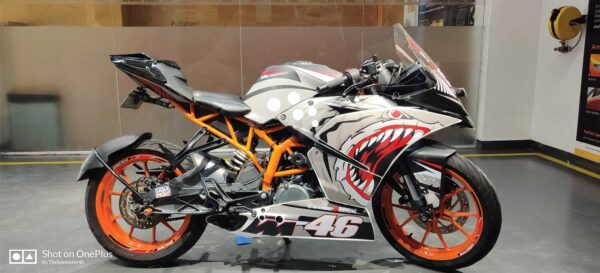 KTM Rc Grey Shark Edition 125-200-390 (BS4-BS6) [Full Body Wrap / Decal / Sticker Kit] - Image 2