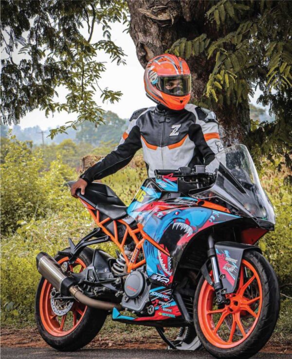 KTM Rc Shark Attack Design 125-200-390 (BS4-BS6) [Full Body Wrap / Decal / Sticker Kit] - Image 2