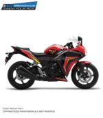Honda CBR Red Gradient Design 150/250R [Full Body Edge To Edge Wrap / Decal / Sticker Kit]