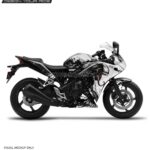 Honda CBR Venom Black Design 150/250R [Full Body Edge To Edge Wrap / Decal / Sticker Kit]