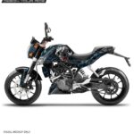 KTM Duke Wolfpack Design 125-200-390 (BS4-BS6) [Full Body Wrap / Decal / Sticker Kit]