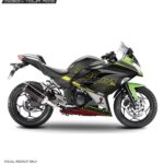 Kawasaki Ninja 300 Katana Design [Full Body Edge To Edge Wrap / Decal / Sticker Kit]