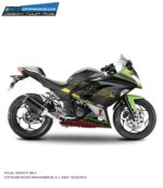 Kawasaki Ninja 300 Katana Design [Full Body Edge To Edge Wrap / Decal / Sticker Kit]