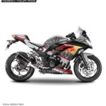 Kawasaki Ninja 300 RB Infinity Design [Full Body Edge To Edge Wrap / Decal / Sticker Kit]
