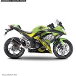 Kawasaki Ninja 300 Shark 2 Design [Full Body Edge To Edge Wrap / Decal / Sticker Kit]
