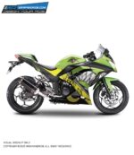 Kawasaki Ninja 300 Shark 2 Design [Full Body Edge To Edge Wrap / Decal / Sticker Kit]