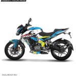 Pulsar NS Sharkbite Design [Full Body Edge To Edge Wrap / Decal / Sticker Kit]