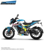 Pulsar NS Sharkbite Design [Full Body Edge To Edge Wrap / Decal / Sticker Kit]