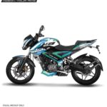 Pulsar NS Blue Gradient Design [Full Body Edge To Edge Wrap / Decal / Sticker Kit]
