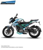 Pulsar NS Blue Gradient Design [Full Body Edge To Edge Wrap / Decal / Sticker Kit]