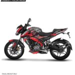 Pulsar NS Grey Wolf Design [Full Body Edge To Edge Wrap / Decal / Sticker Kit]