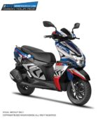 TVS Ntorq HP4 Design [Full Body Edge To Edge Wrap / Decal / Sticker Kit]