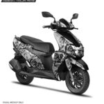 TVS Ntorq Skull Design [Full Body Edge To Edge Wrap / Decal / Sticker Kit]