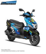 TVS Ntorq Shark 2 Design [Full Body Edge To Edge Wrap / Decal / Sticker Kit]