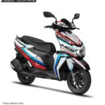 TVS Ntorq Slashed Design [Full Body Edge To Edge Wrap / Decal / Sticker Kit]