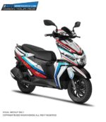 TVS Ntorq Slashed Design [Full Body Edge To Edge Wrap / Decal / Sticker Kit]