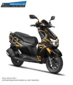 TVS Ntorq Gold Design [Full Body Edge To Edge Wrap / Decal / Sticker Kit]