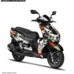 TVS Ntorq Gymkhana Design [Full Body Edge To Edge Wrap / Decal / Sticker Kit]