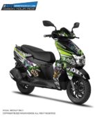 TVS Ntorq Joker Design [Full Body Edge To Edge Wrap / Decal / Sticker Kit]