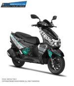 TVS Ntorq Petronas Design [Full Body Edge To Edge Wrap / Decal / Sticker Kit]