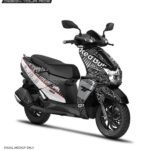 TVS Ntorq RB Grey Design [Full Body Edge To Edge Wrap / Decal / Sticker Kit]