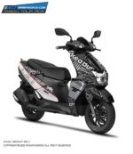 TVS Ntorq RB Grey Design [Full Body Edge To Edge Wrap / Decal / Sticker Kit]