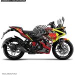 Pulsar RS 200 RB Edition [Full Body Edge To Edge Wrap / Decal / Sticker Kit]