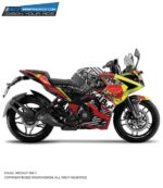 Pulsar RS 200 RB Edition [Full Body Edge To Edge Wrap / Decal / Sticker Kit]