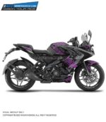 Pulsar RS 200 Black Panther Design [Full Body Edge To Edge Wrap / Decal / Sticker Kit]