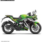 Pulsar RS 200 Green Shark Design [Full Body Edge To Edge Wrap / Decal / Sticker Kit]
