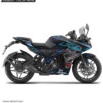 Pulsar RS 200 Wolfpack Design [Full Body Edge To Edge Wrap / Decal / Sticker Kit]