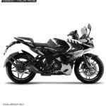 Pulsar RS 200 Black Grunge Design [Full Body Edge To Edge Wrap / Decal / Sticker Kit]