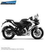 Pulsar RS 200 Black White Race Design [Full Body Edge To Edge Wrap / Decal / Sticker Kit]