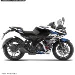 Pulsar RS 200 White Wolf Design [Full Body Edge To Edge Wrap / Decal / Sticker Kit]