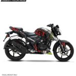 TVS Apache RTR Gymkhana 7 Design 160/200 4V [Full Body Edge To Edge Wrap / Decal / Sticker Kit]