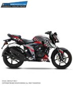 TVS Apache RTR Sharkbite Design 160/200 4V [Full Body Edge To Edge Wrap / Decal / Sticker Kit]