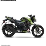 TVS Apache RTR Hoonigan Design 160/200 4V [Full Body Edge To Edge Wrap / Decal / Sticker Kit]