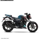 TVS Apache RTR Slashed Design 160/200 4V [Full Body Edge To Edge Wrap / Decal / Sticker Kit]