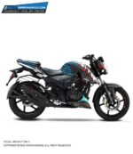 TVS Apache RTR Slashed Design 160/200 4V [Full Body Edge To Edge Wrap / Decal / Sticker Kit]