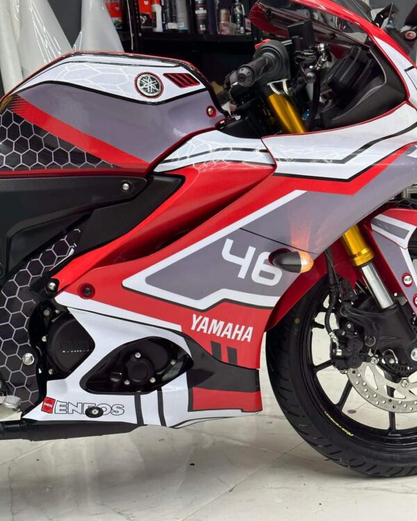 Yamaha V4 Storm Design [Full Body Edge To Edge Wrap / Decal / Sticker Kit] - Image 3